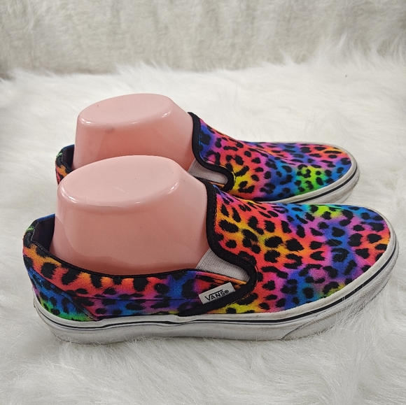 Vans multicolor black & pink Slip-On (Women’s 8 / Men’s 6.5) - Picture 5 of 11